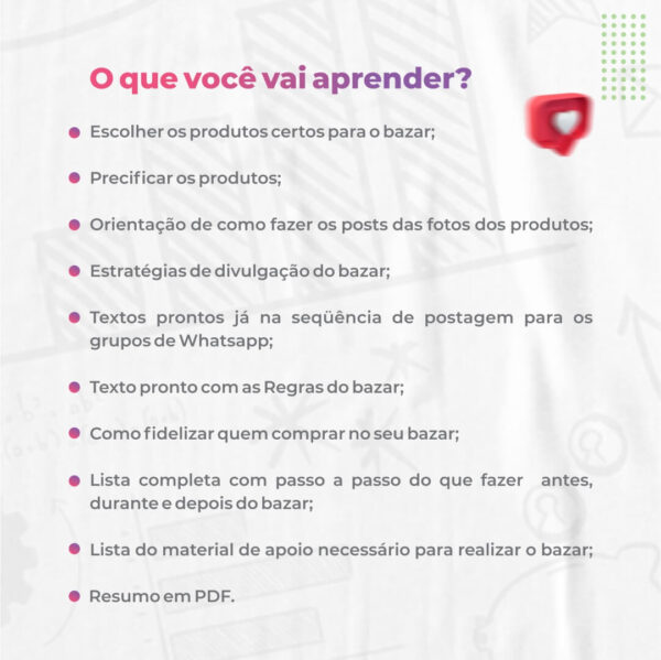Curso online como organizar um bazar de sucesso para consultora de beleza